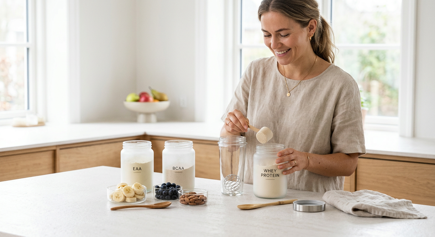 BCAA, EAA og whey protein - hvad og hvornår?