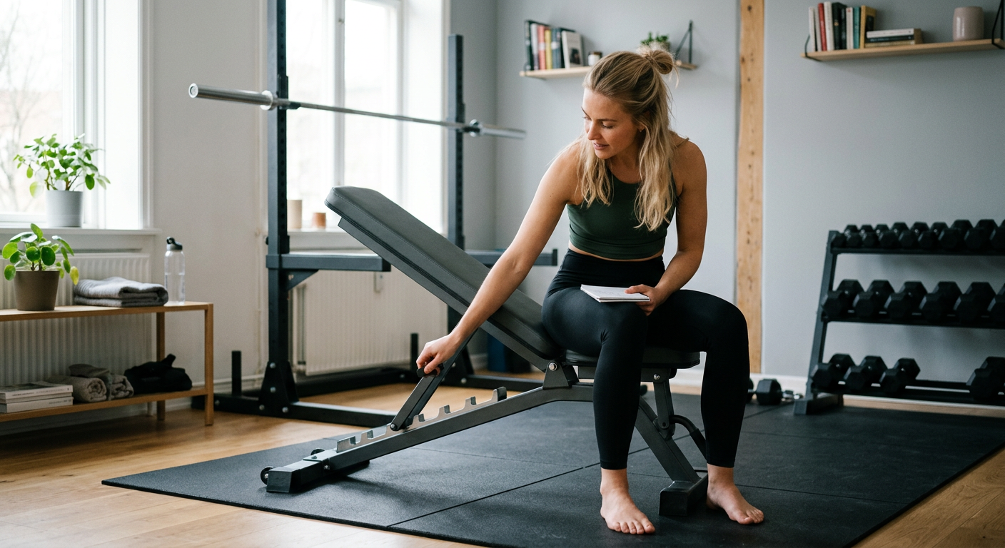 Sådan vælger du den rigtige træningsbænk til dit hjemmegym