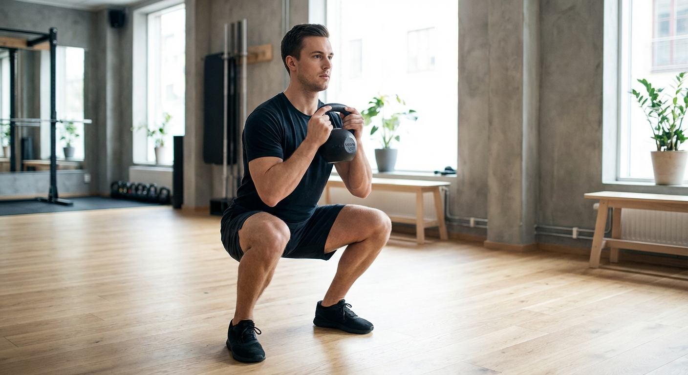 Goblet Squat (Kettlebell/Håndvægt)