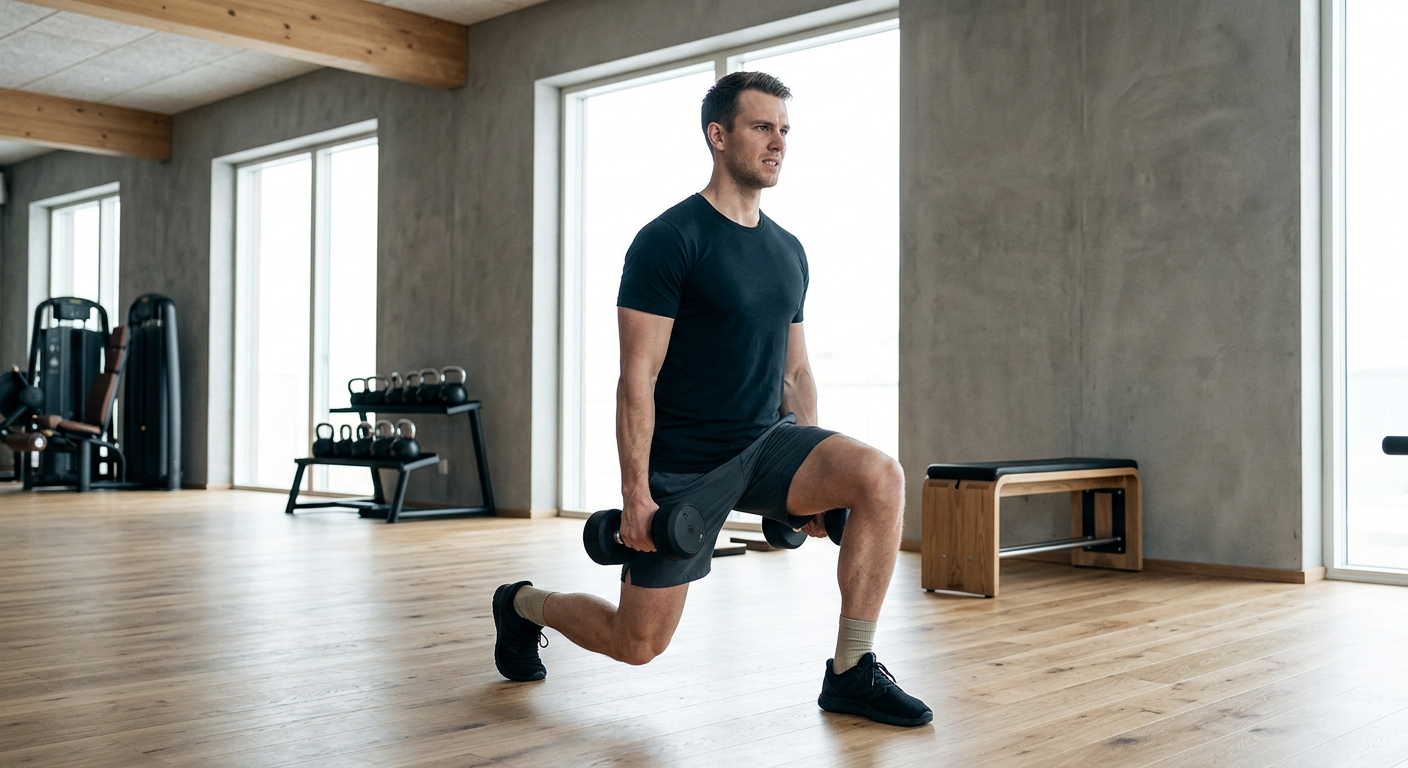 Split Squat (Håndvægte)